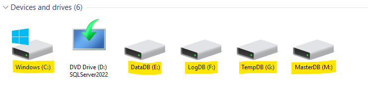 Database Disk Drive